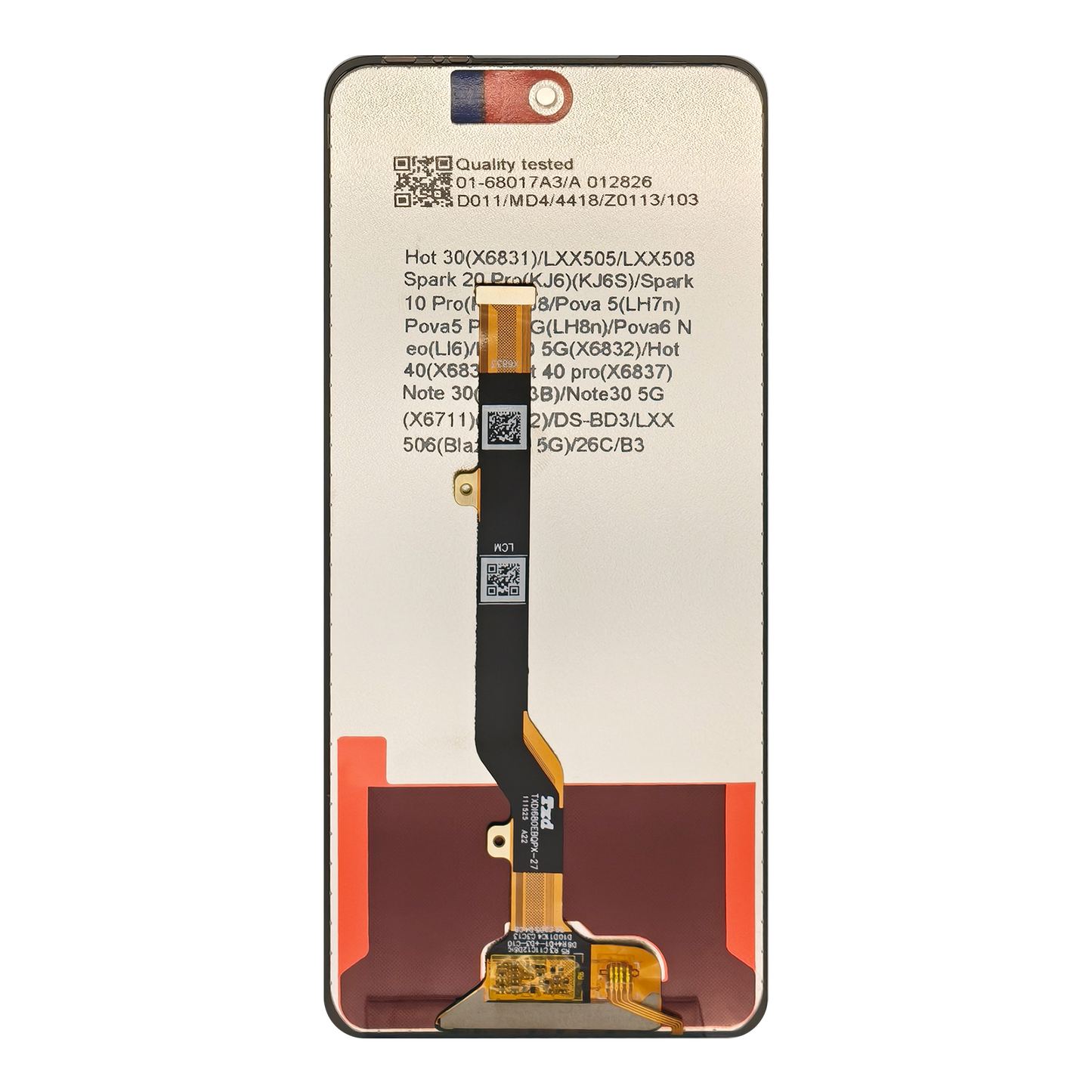 Infinix Note 30 X6833 LCD Display Screen Assembly
