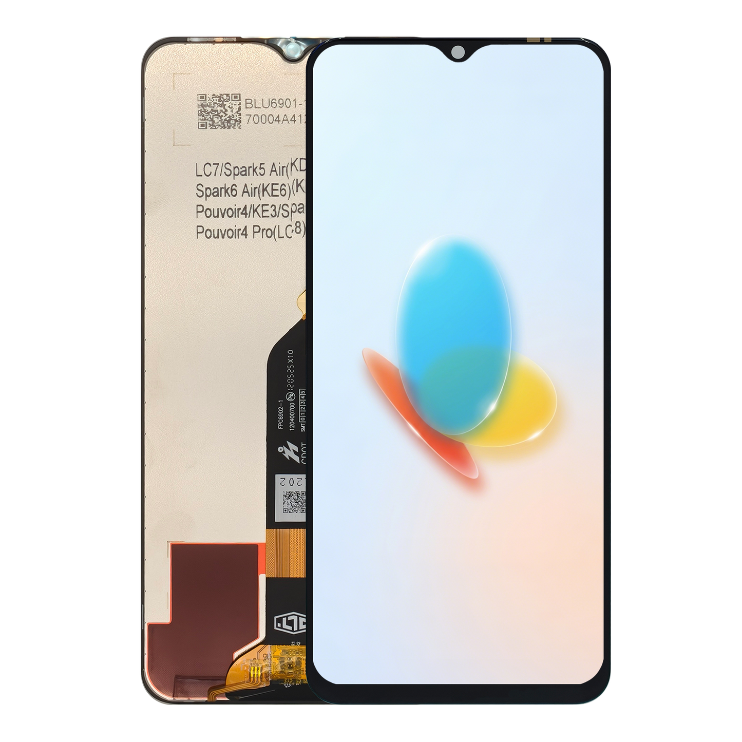 Tecno Pouvoir 4 LC7 LCD Display Screen Assembly